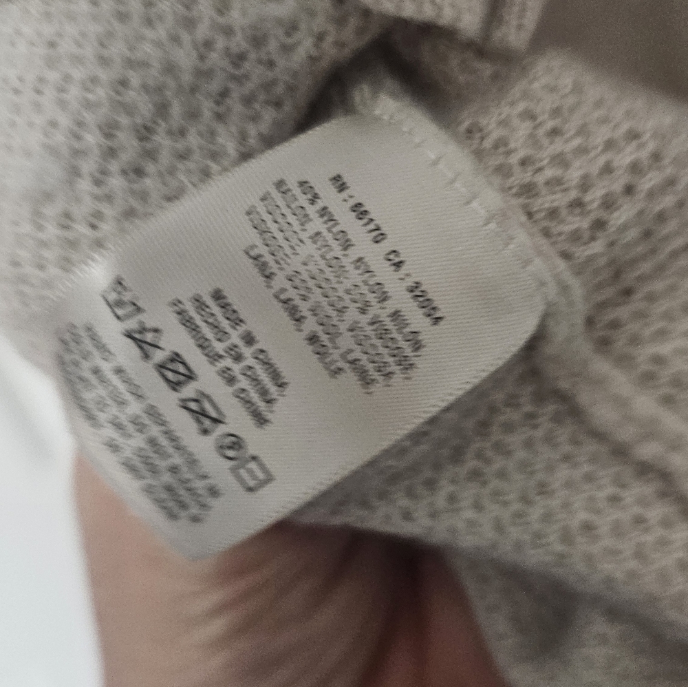 Anthropologie RARE Field Flower L Wool Blend Waffle Thermal Cowl Sweater Tunic L - Picture 6 of 10